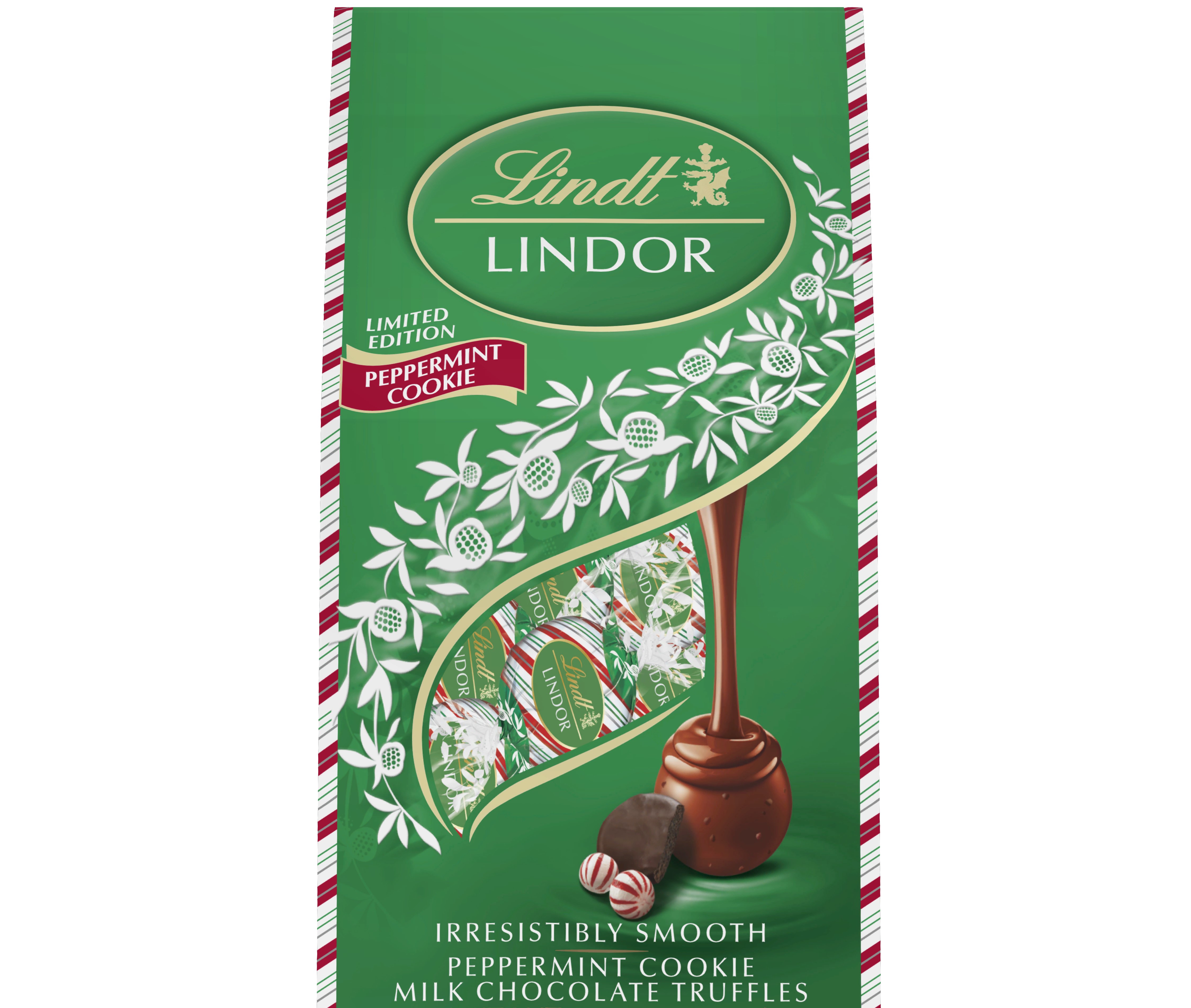 Order Lindor Milk Chocolate Truffles, Peppermint Cookie  - 5.1 oz food online from Bartell store, Edmonds on bringmethat.com
