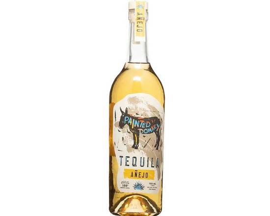 Order Painted D Anejo, 750ml tequila (40.0% ABV) food online from 50th Street Liquor, Beer & Wine store, Lubbock on bringmethat.com