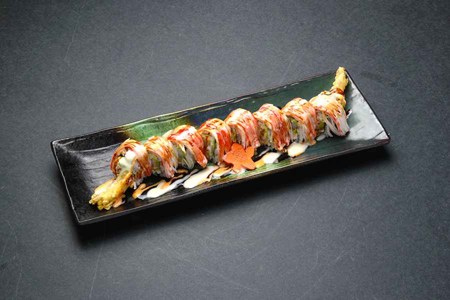 Order Sunrise Roll food online from Hikari Sushi & Grill store, Frisco on bringmethat.com