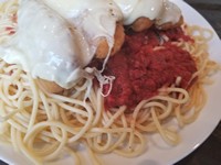 Order Chicken Parmesan Dinner food online from Randy's Pizza store, Raleigh on bringmethat.com
