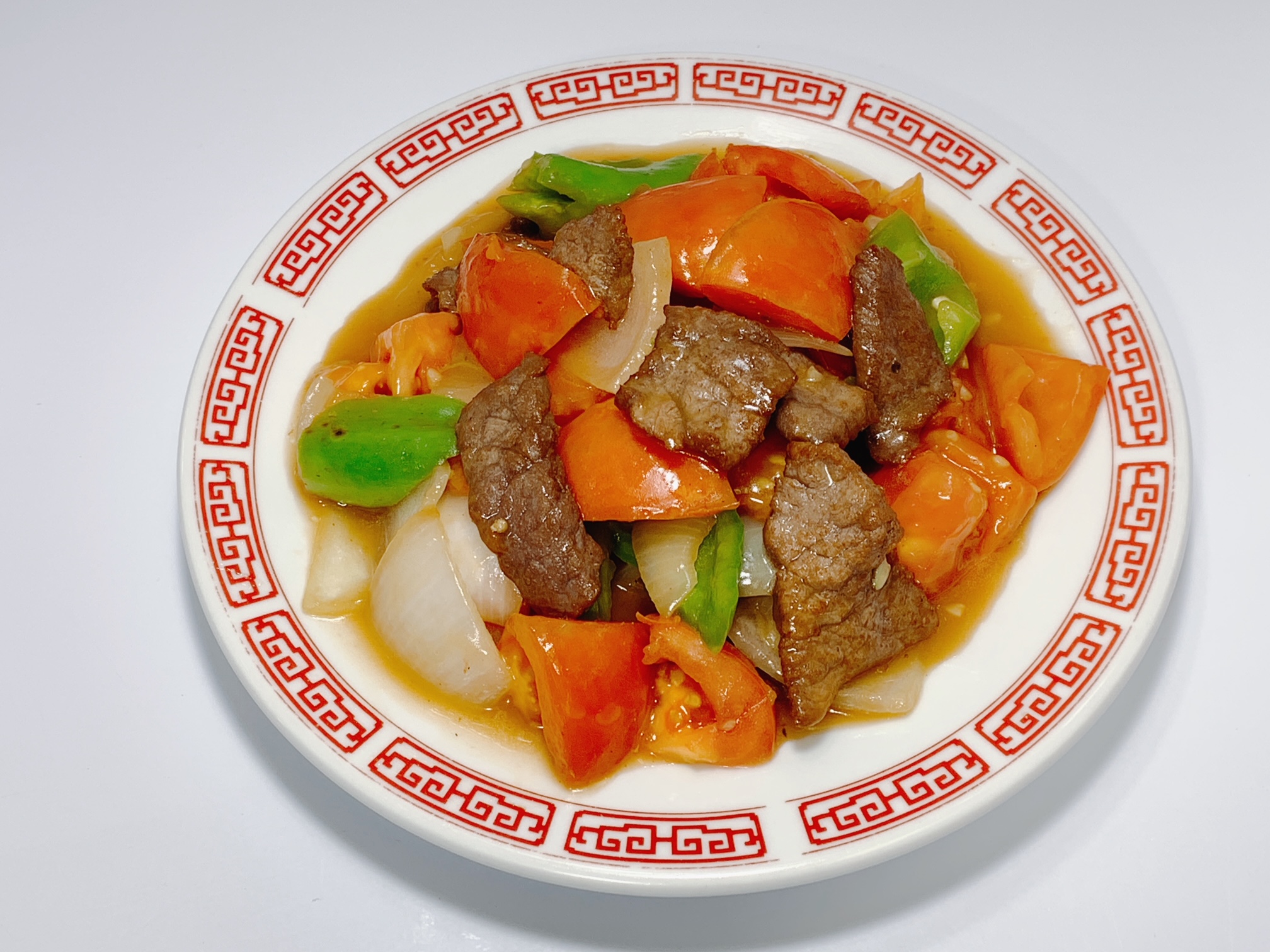 Order Beef with Tomato food online from Mandarin Restaurant store, Albuquerque on bringmethat.com