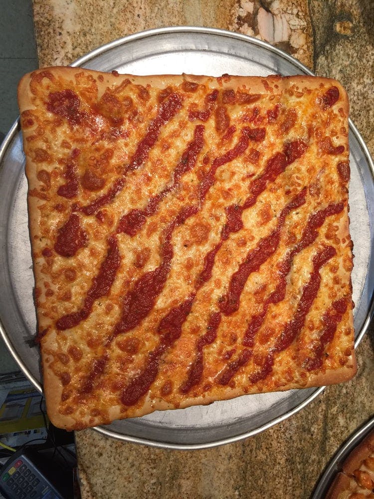 Order Sicilian Cheese Pizza - Large 16'' (12 Slices) food online from Fratelli Pizza Cafe store, Edison on bringmethat.com