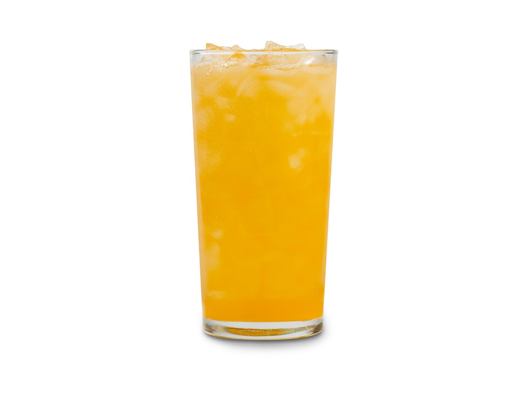 Order NEW Mango Lime Agua Fresca (available for in-restaurant pickup only) food online from Qdoba Mexican Eats store, Sioux City on bringmethat.com