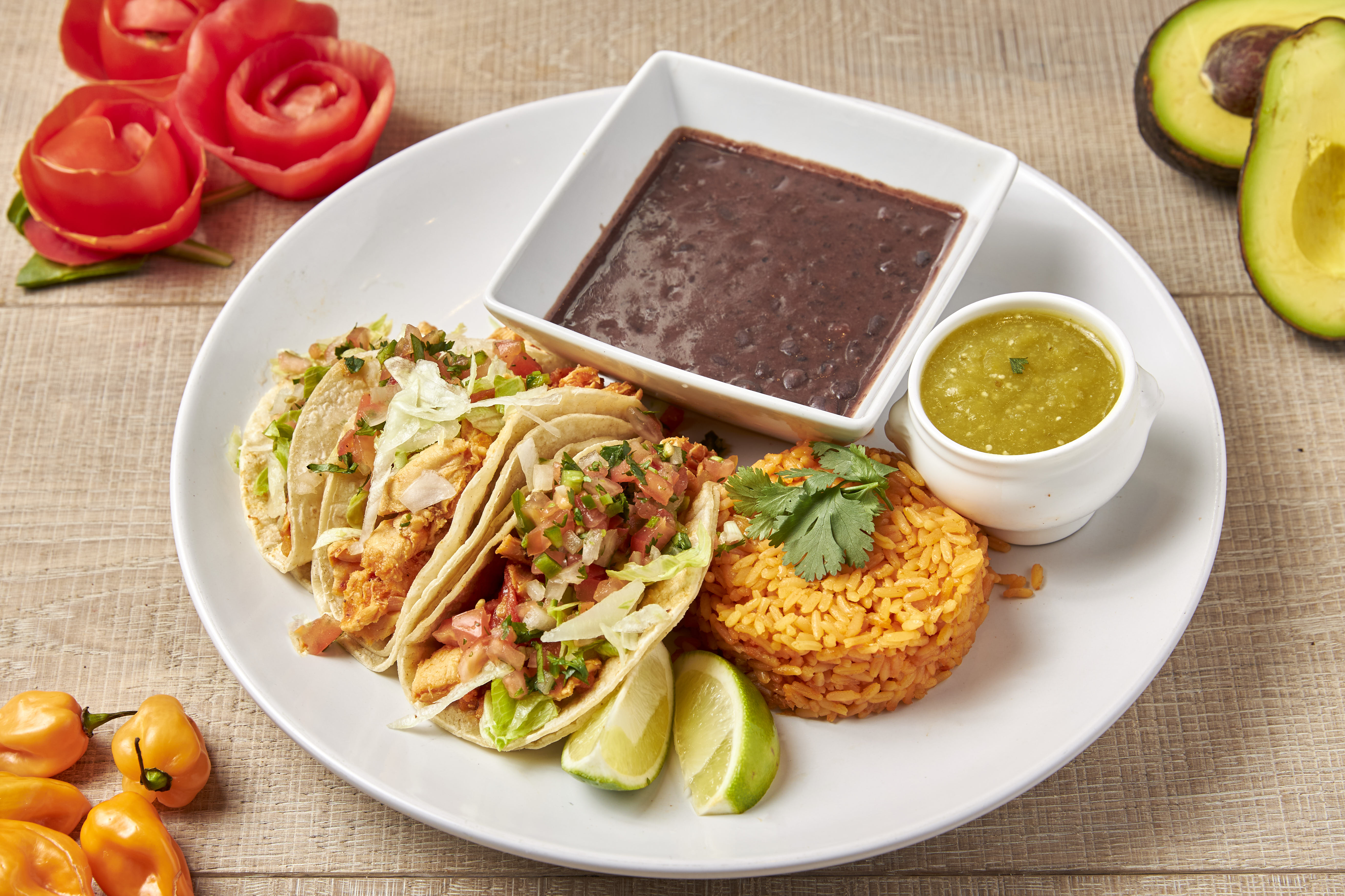 Order Tangy Chicken Tinga Taco Meal food online from Market Creations store, Chicago on bringmethat.com