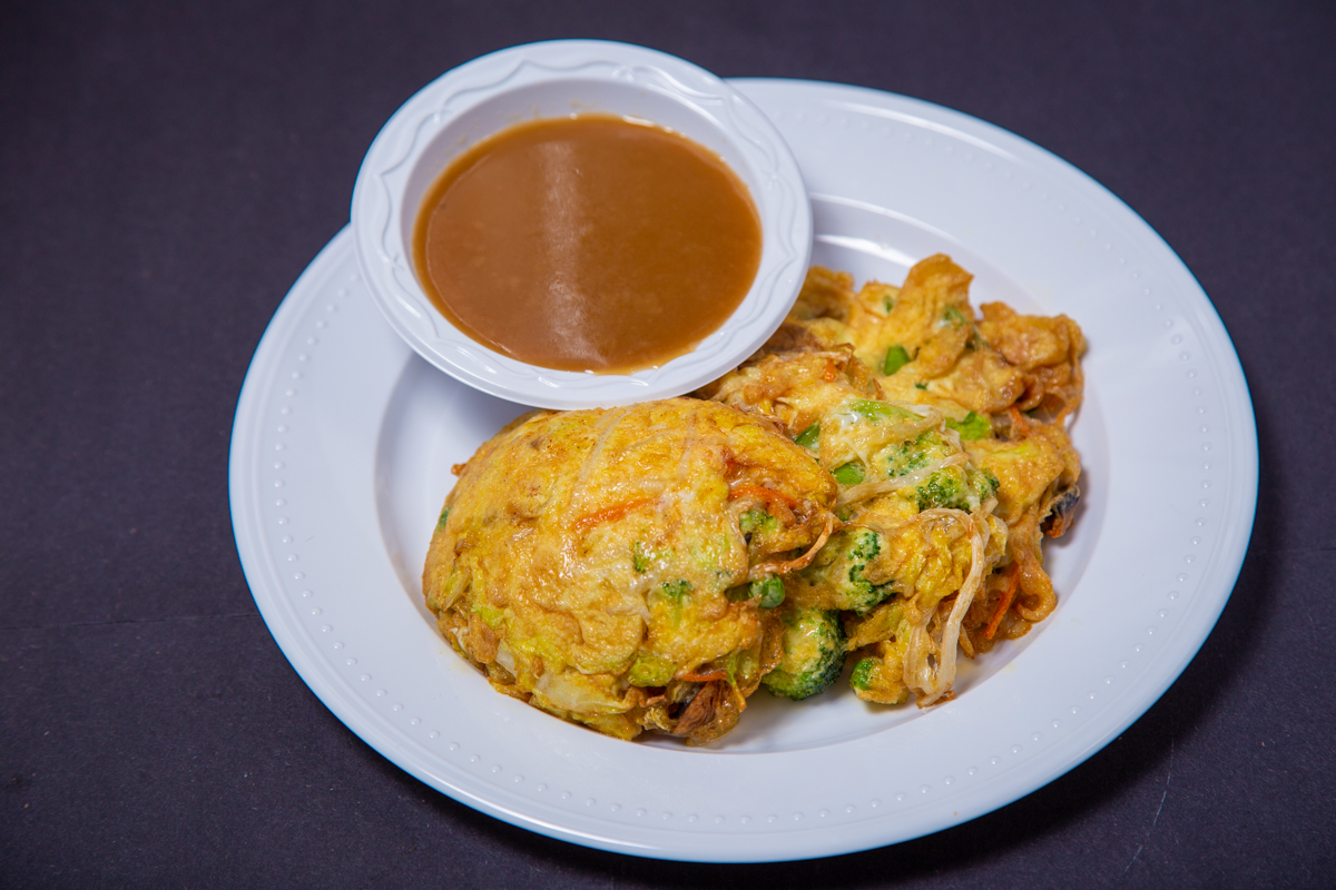 Order Vegetable Egg Foo Young food online from Mings Garden store, San Jose on bringmethat.com