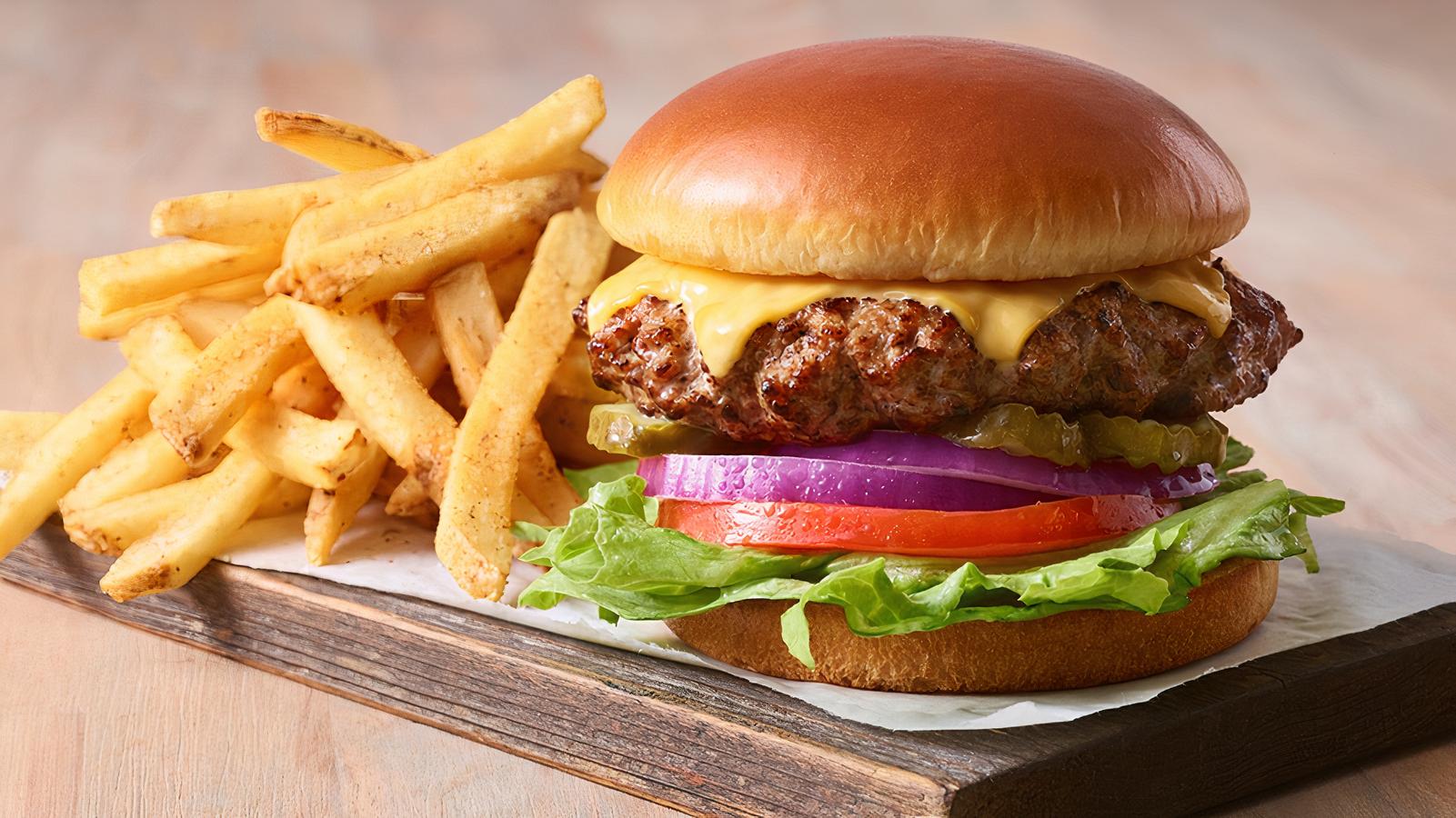 Order Cheese Burger food online from Istanbul Grill store, San Francisco on bringmethat.com