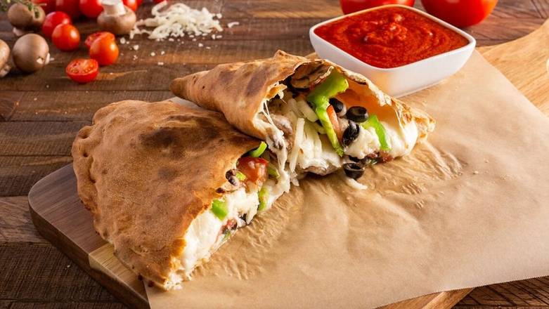 Order Very Veggie Calzone food online from Ameci Pizza & Pasta store, Los Alamitos on bringmethat.com