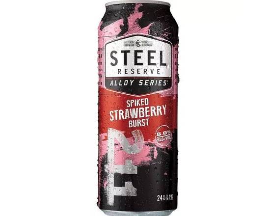 Order  Steel Reserve Alloy Series 211 Spiked Strawberry Bust 24 fl oz. (ABV 8%)  food online from Central Liquor Market store, Los Angeles on bringmethat.com