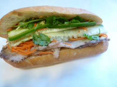 Order 5. Roast Pork Sandwich food online from Little Saigon Deli store, San Francisco on bringmethat.com