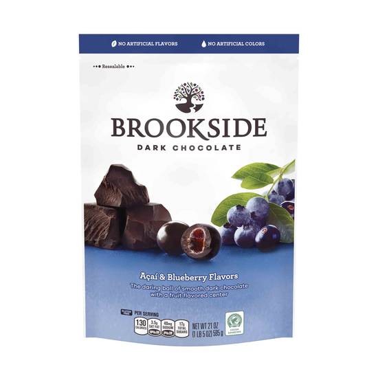 Order Brookside Dark Chocolate Acai & Blueberry Candy (21 oz) food online from Rite Aid store, Eugene on bringmethat.com