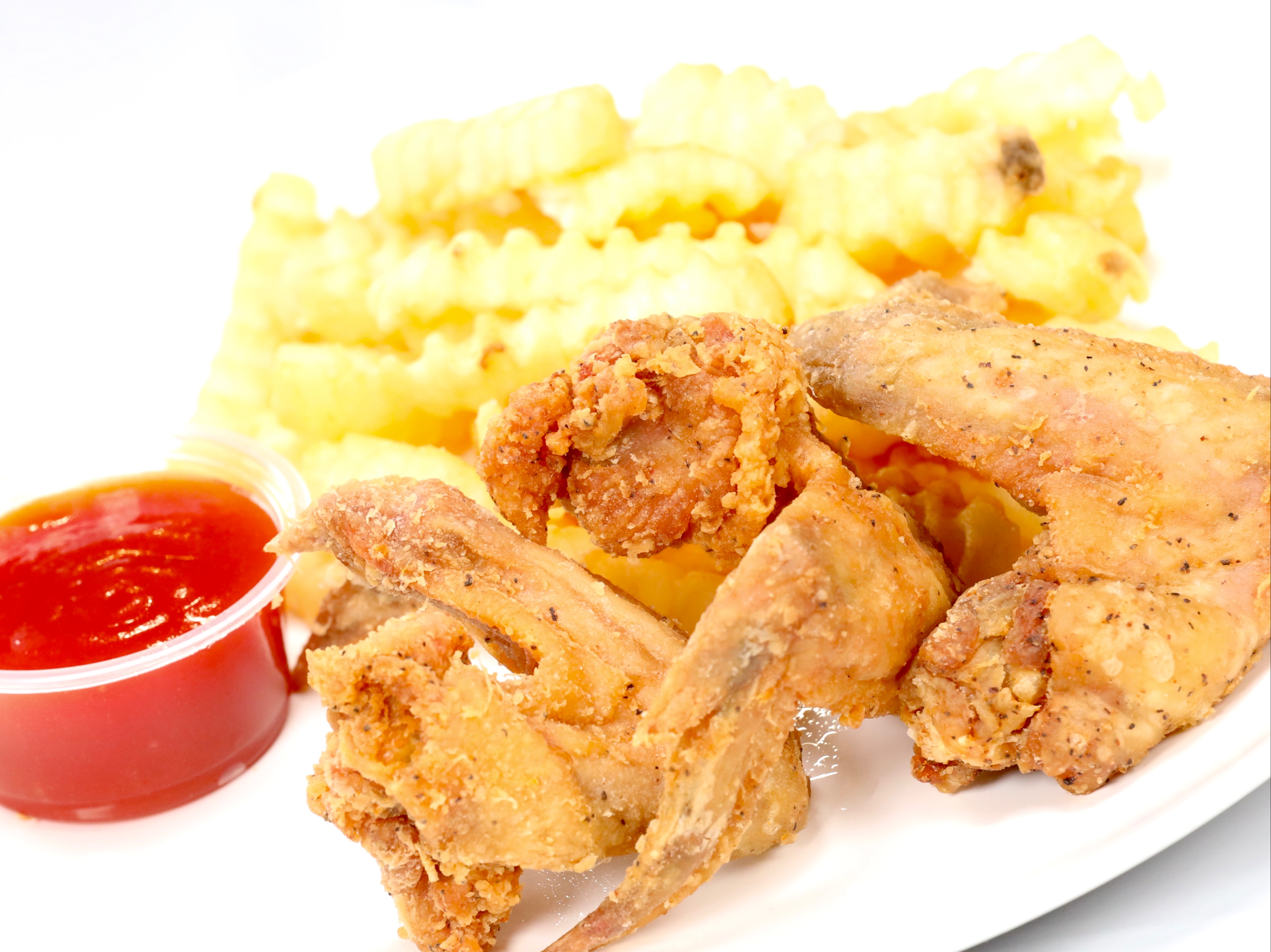 Order 3 Wings Fries food online from Sam Sylks Chicken & Fish store, Cleveland on bringmethat.com