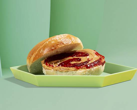 Order Bagel with Peanut Butter and Jelly food online from Healthy Sandwiches And Wraps store, San Francisco on bringmethat.com