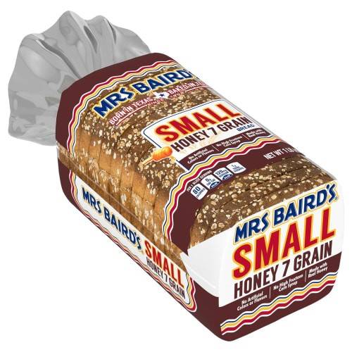 Order Mrs Baird's · Small Honey 7 Grain Bread (16 oz) food online from United Supermarkets store, Plainview on bringmethat.com