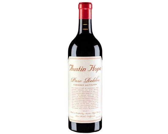 Order  Austin Hope Winery, Cabernet Sauvignon Paso Robles 750ml food online from House Of Wine store, New Rochelle on bringmethat.com