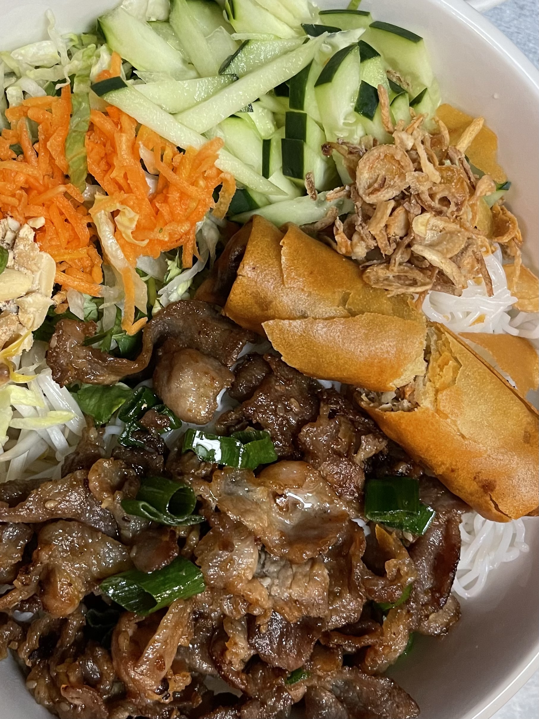 Order 22. Bun Thit Nuong Cha Gio food online from Pho A.V. store, Phoenix on bringmethat.com