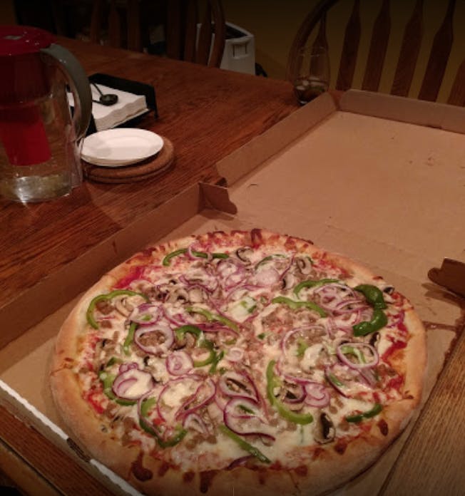 Order Veggie Pizza - Medium 14'' food online from Little Sicily Pizza store, Philadelphia on bringmethat.com