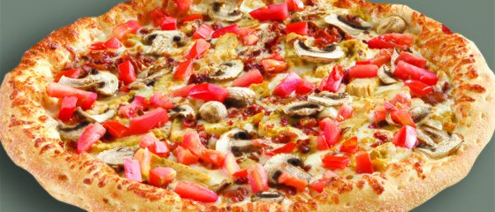 Order Medium Chicken Bacon Alfredo Pizza food online from Mazzio Italian Eatery store, Winder on bringmethat.com
