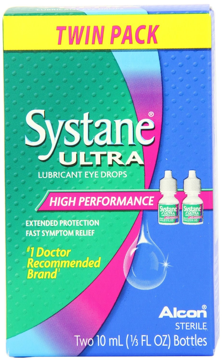Order Systane Eye Drops, Lubricant, High Performance, 0.33 fl oz - 2 pk food online from Rite Aid store, MILLER PLACE on bringmethat.com