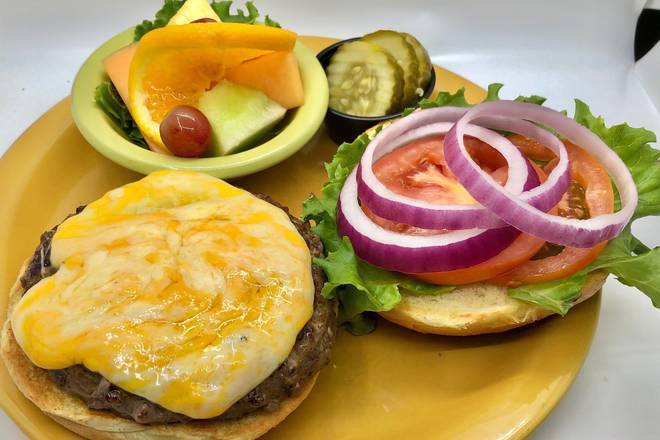Order Angus Cheeseburger food online from Scramblers store, North Olmsted on bringmethat.com