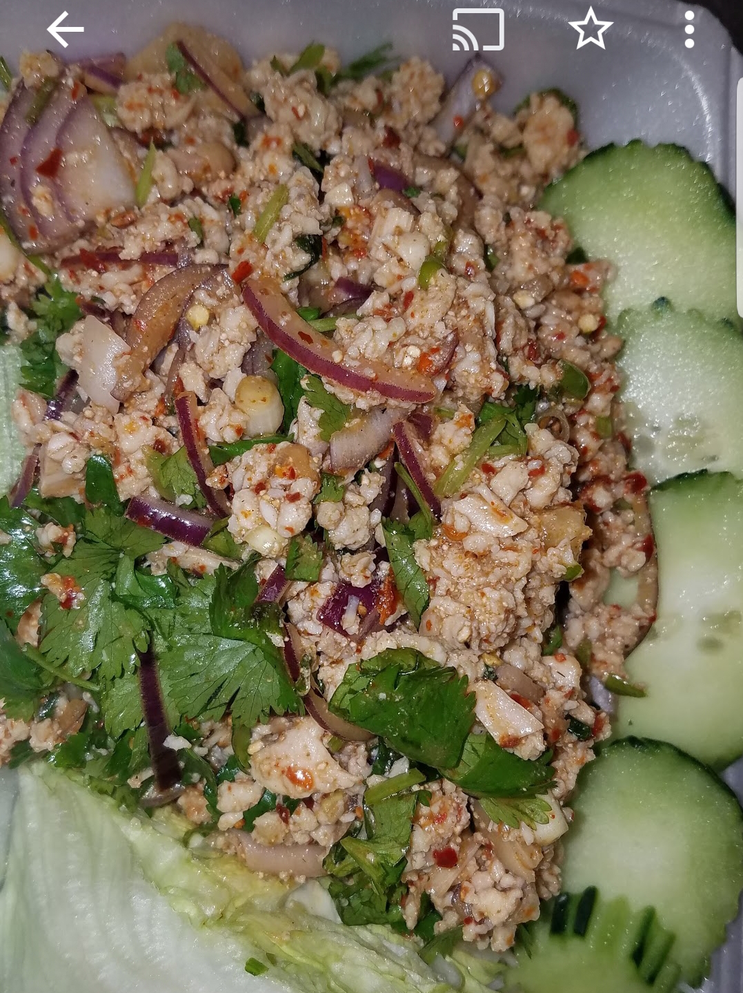 Order Y3. Larb Salad with Chicken or tofu  or pork ***please Choose type of protein  food online from Kin Thai store, High Point on bringmethat.com