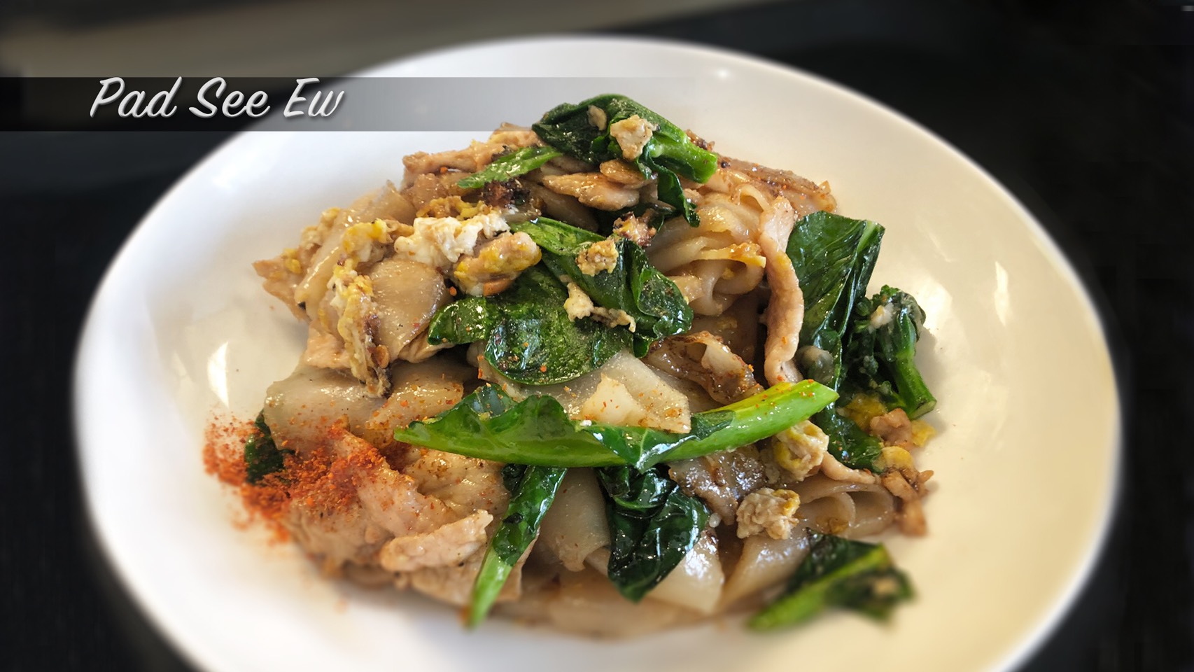 Order Pad See Ew Noodles food online from Kiinimm Thai Restaurant store, Rockville on bringmethat.com