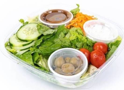 Order Greek Salad  food online from Fialkoff Kosher Pizza store, Lawrence on bringmethat.com