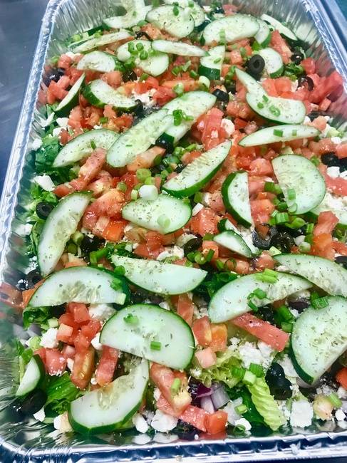 Order *Greek Salad Tray food online from Bailey Seafood store, Buffalo on bringmethat.com
