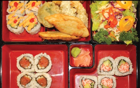 Order 3. Spicy Roll Bento food online from Papa Sam store, Grand Prairie on bringmethat.com