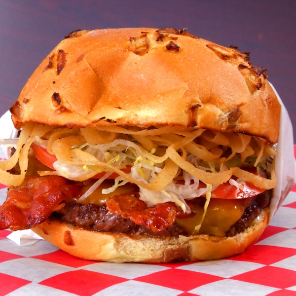 Order 2. Bullseye BBQ Burger food online from 30 Burgers & Mike's Subs store, Dunellen on bringmethat.com