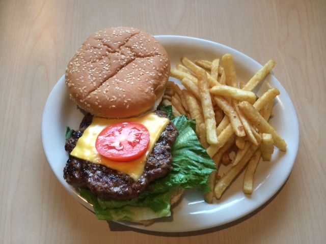 Order Black Angus Jumbo Cheeseburger with Fries food online from Jamestown Oven & Grill store, Jamestown on bringmethat.com