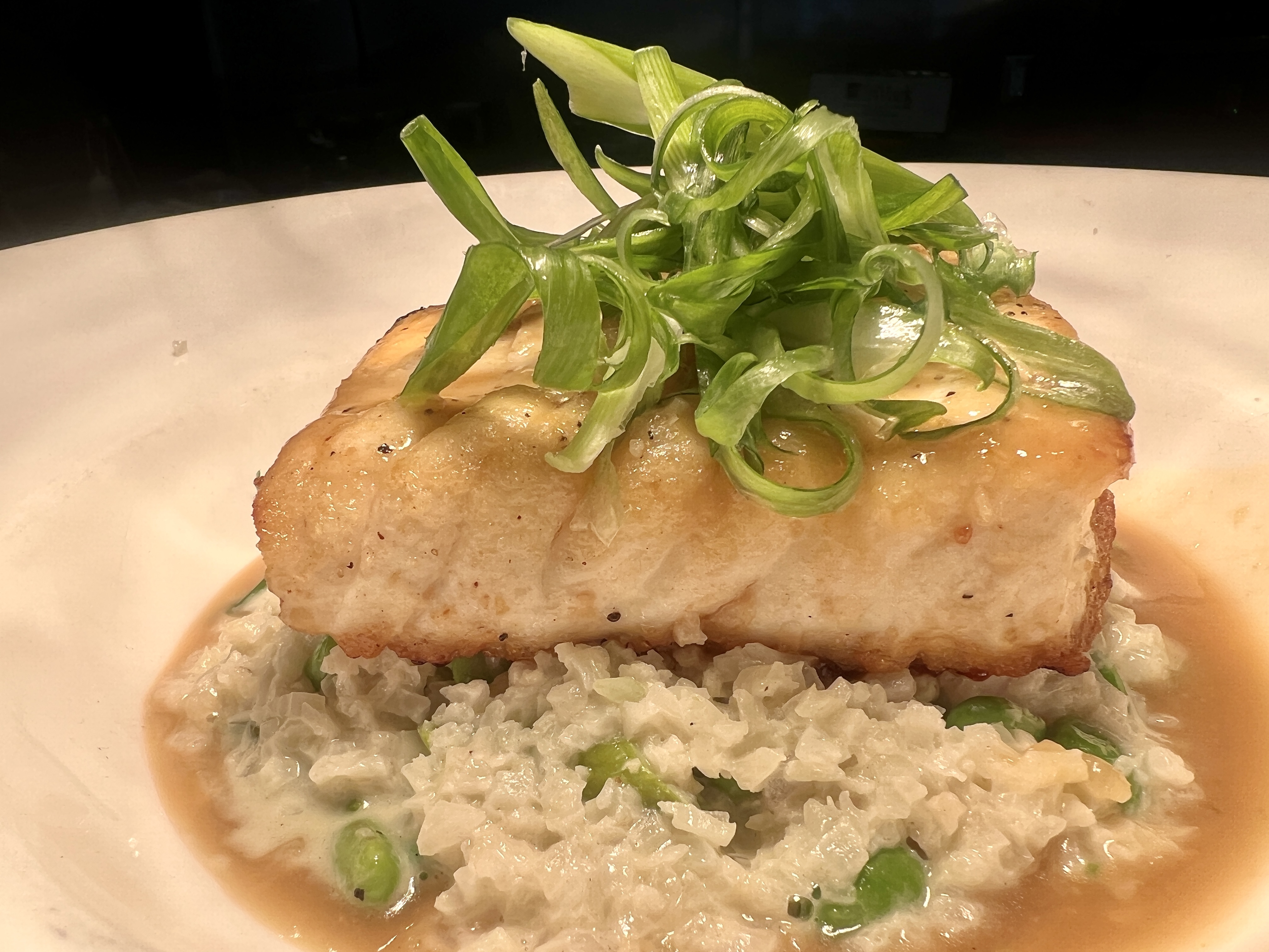 Order Pan Seared Chilean Sea Bass food online from Parkers Restaurant And Bar store, Downers Grove on bringmethat.com