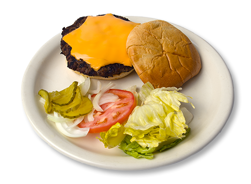 Order Cheeseburger food online from Pizza For U store, Manhattan on bringmethat.com