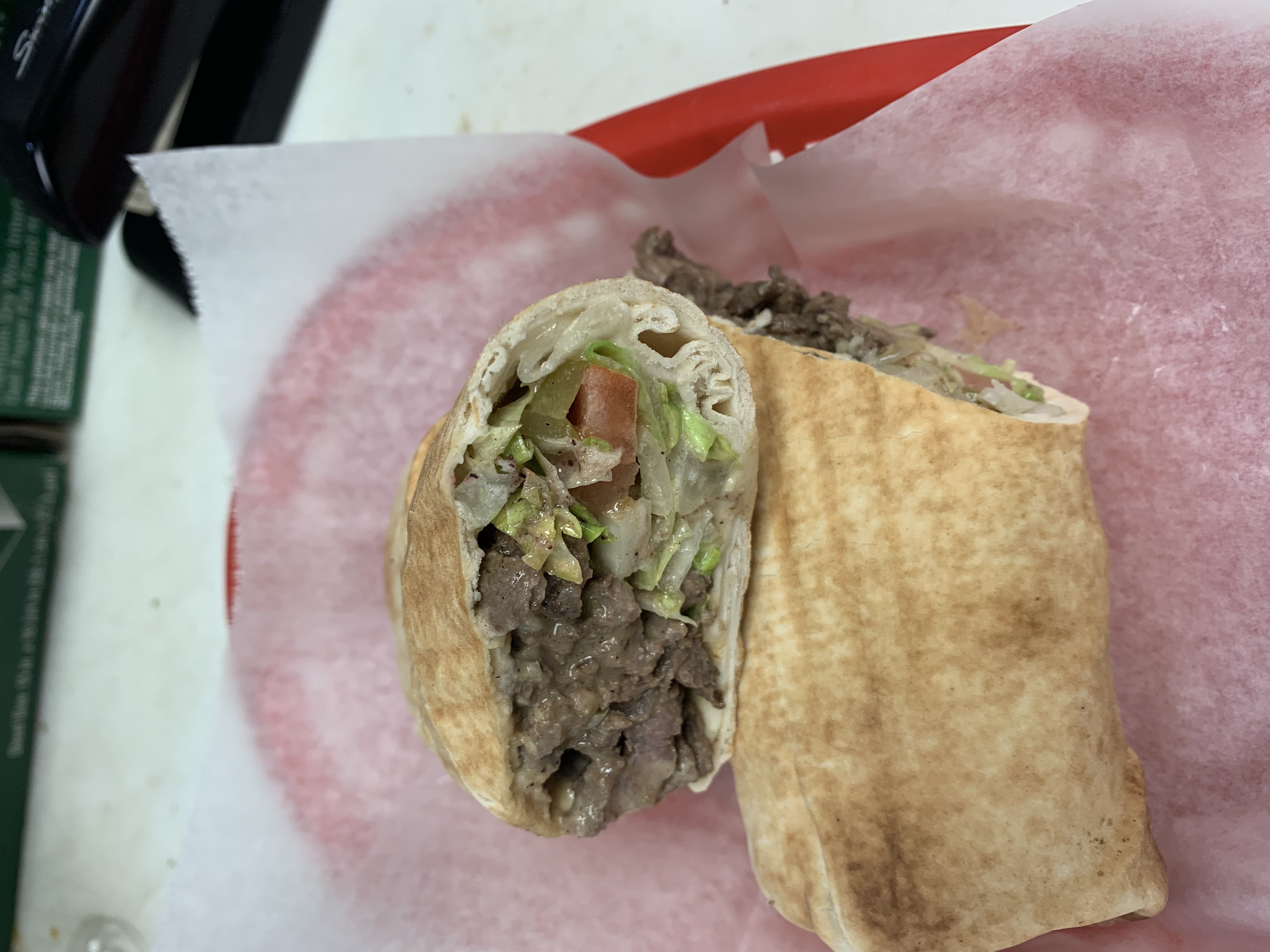 Order Beef and Lamb Shawerma Sandwich food online from Cairo Kebab store, Chicago on bringmethat.com