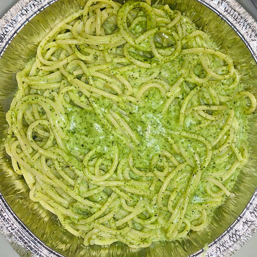 Order Pasta with Pesto Sauce food online from Jimmy Tomatoes store, Denville on bringmethat.com
