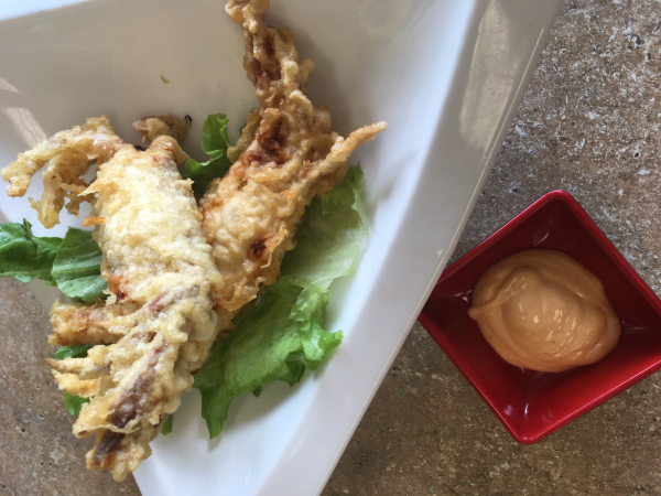 Order 2 Piece Soft Shell Crab Tempura food online from Jazz Sushi Bar store, New Orleans on bringmethat.com