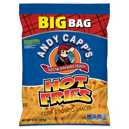 Order Andy Capps Hot Fries Corn & Potato Snacks Big Bag food online from Exxon Food Mart store, Port Huron on bringmethat.com