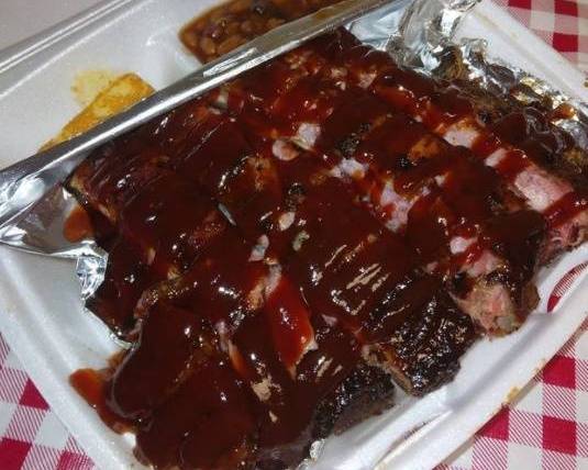 Order Full Slab Ribs food online from REAL SMOQ'ED BBQ store, Cleveland on bringmethat.com