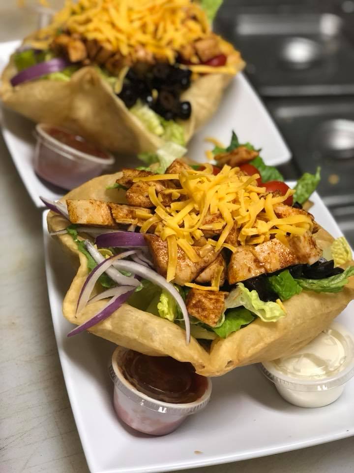 Order Taco Salad food online from Dominic's Bar & Grille store, Monrovia on bringmethat.com