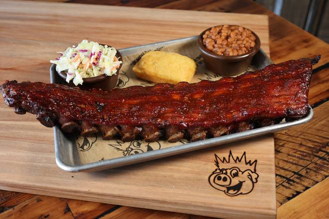 Order Baby Back Ribs food online from Bbq King Smokehouse store, Huntley on bringmethat.com