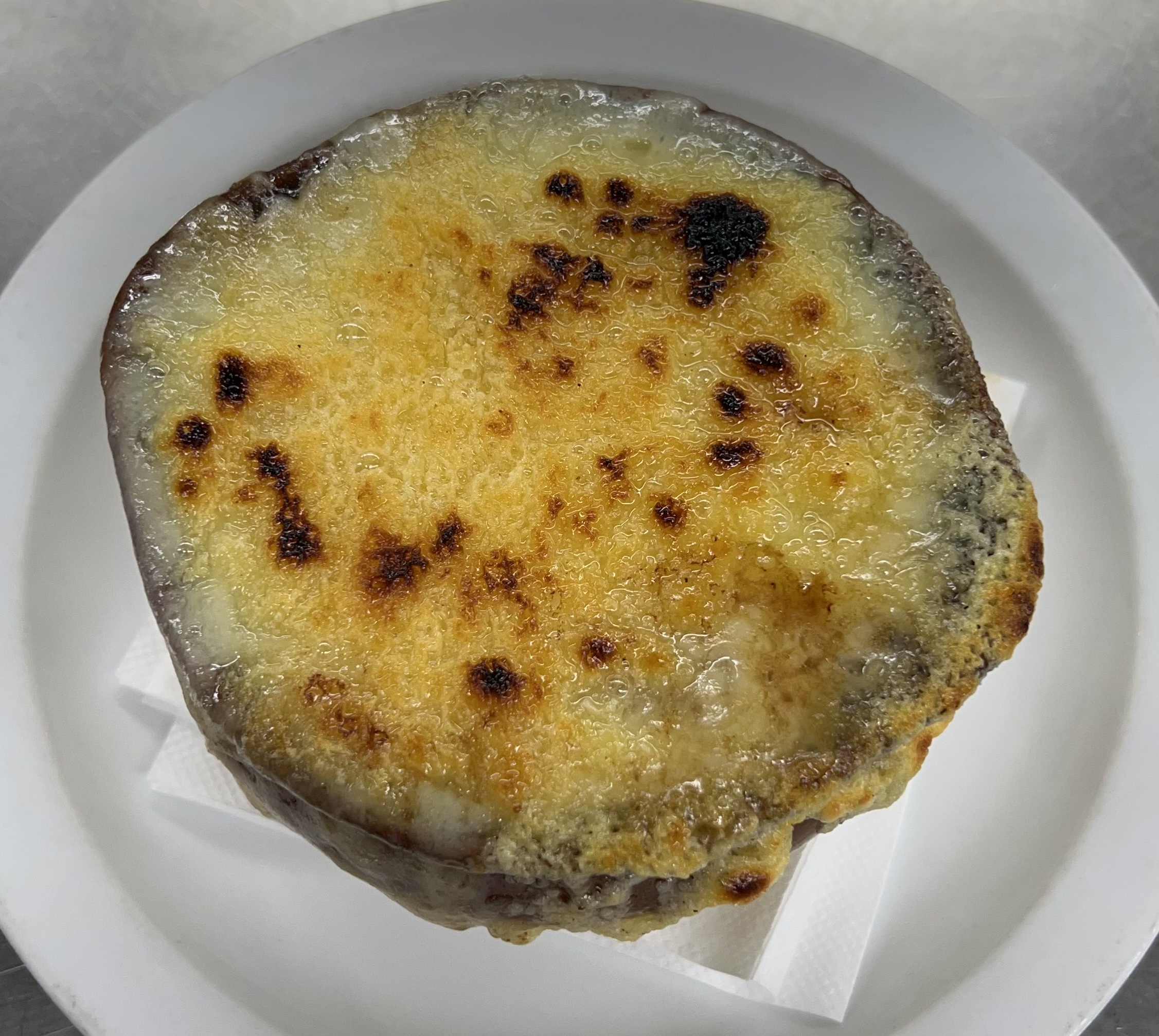 Order French Onion Soup food online from Cappuccino Cafe store, Brooklyn on bringmethat.com