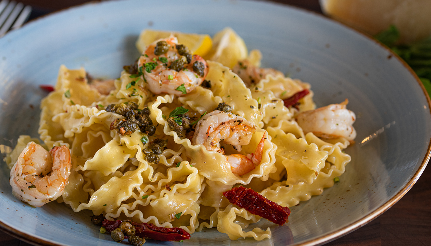 Order Shrimp Scampi food online from Russo's Pizza store, Austin on bringmethat.com