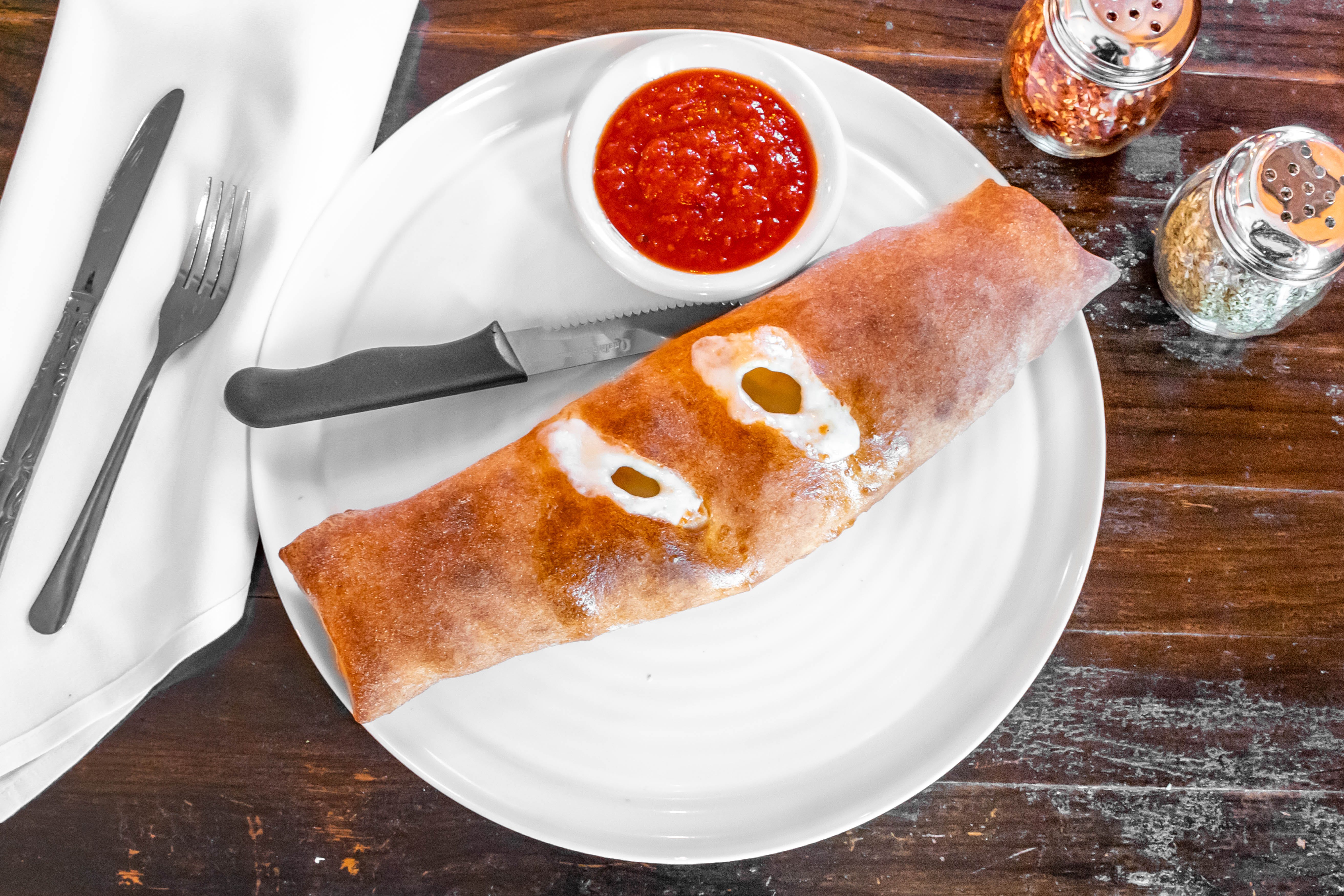 Order Traditional Stromboli - Small food online from Mamma Mia Trattoria store, Langhorne on bringmethat.com