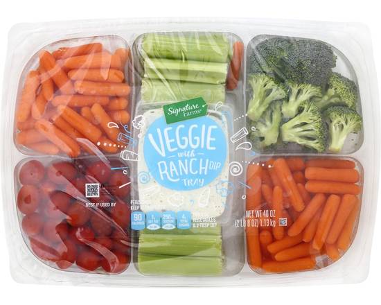 Order Signature Farms · Veggie with Ranch Dip Tray (40 oz) food online from Safeway store, Gilroy on bringmethat.com