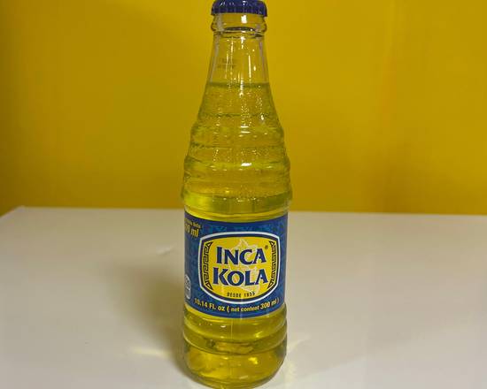 Order Inca Kola Glass Soda food online from Papaya Fresh Deli store, Paterson on bringmethat.com