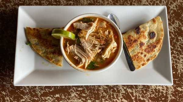 Order Tortilla Soup food online from Fiesta Jalapenos store, North Ridgeville on bringmethat.com