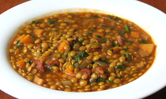 Order Lentil with Bacon Soup food online from Chicken Road store, Bellmore on bringmethat.com