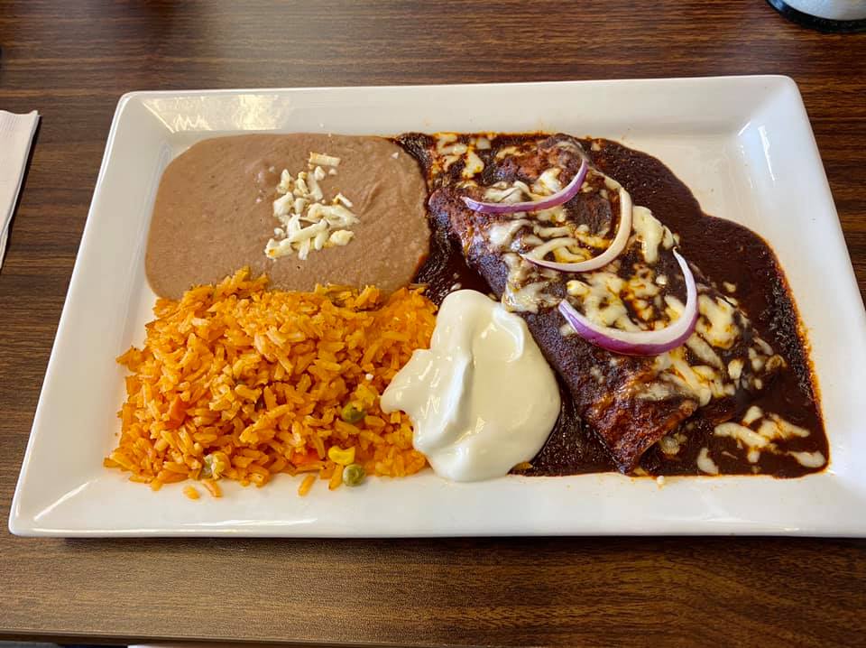 Order Enchiladas  food online from Macho Grill store, Forest Park on bringmethat.com