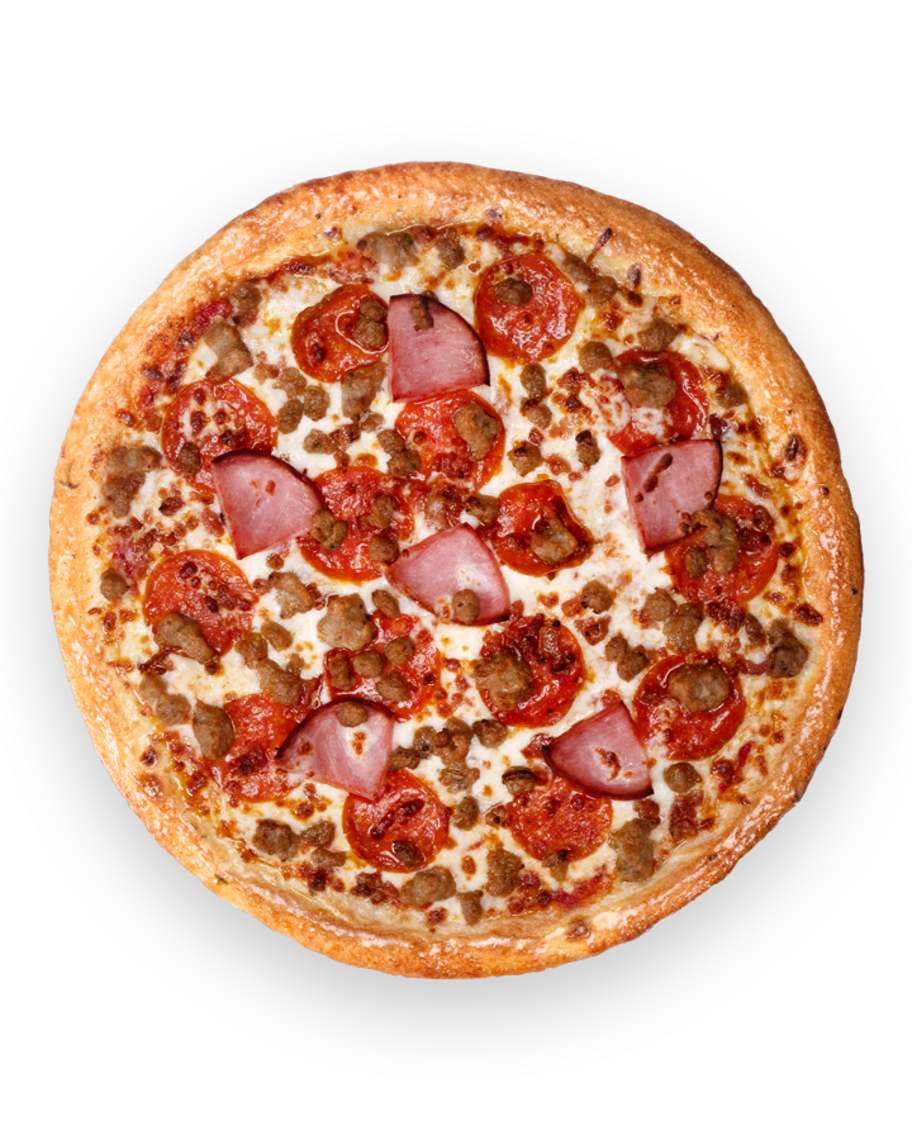 Order 12" Medium Meat Heaven food online from Perrotti's Pizza store, Fort Worth on bringmethat.com