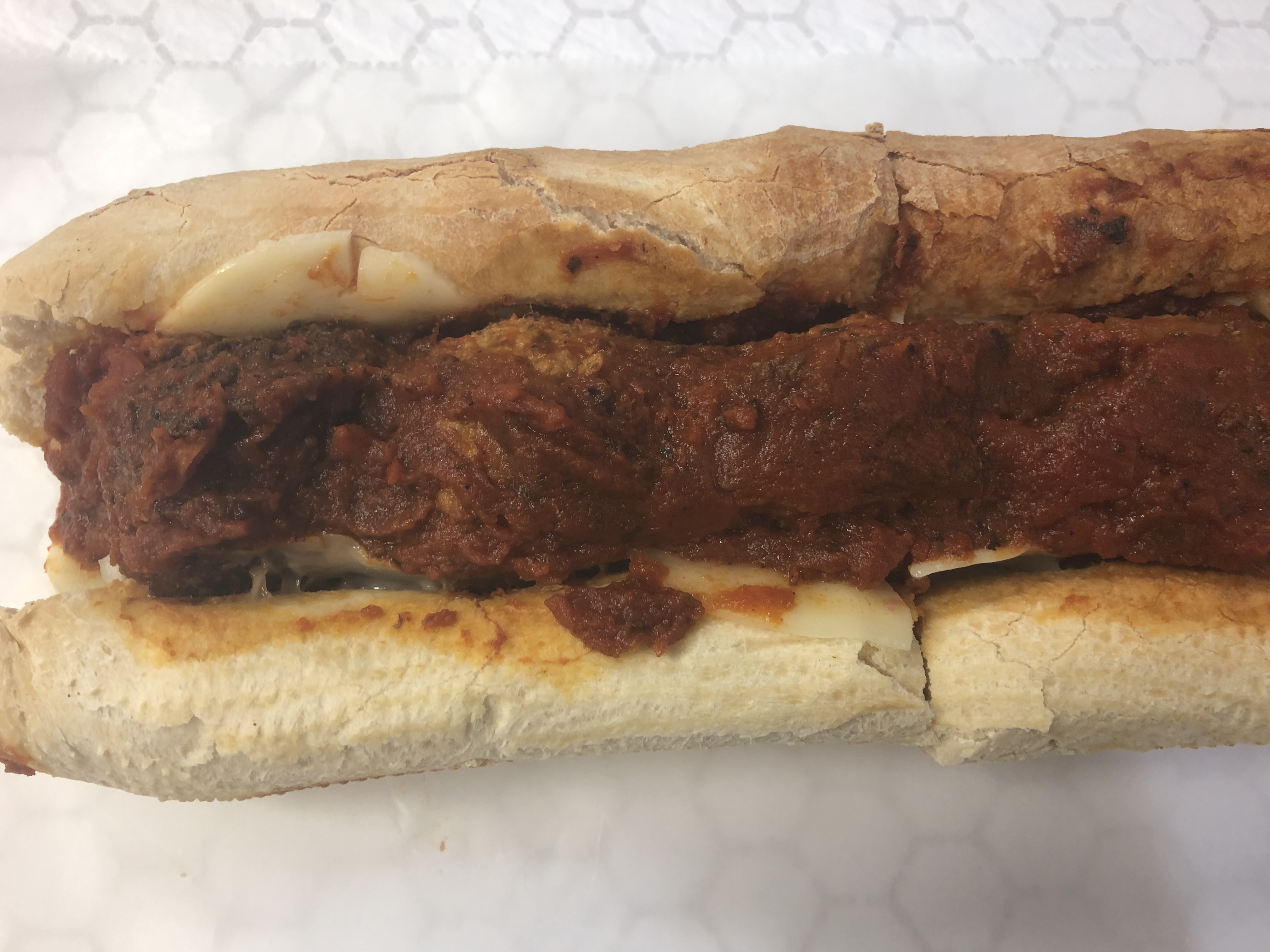 Order Meatball Hot Sub food online from Harper Sandwiches & Such store, Middletown on bringmethat.com