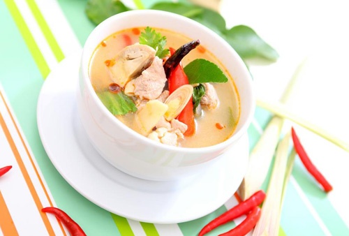Order Spicy and Sour Chicken Soup (Tom Yam Kai) food online from Thai Food to Go store, Torrance on bringmethat.com